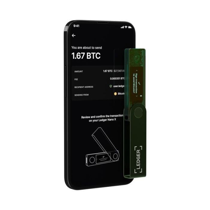 Кошелек для криптовалют Ledger Nano X Emerald Green