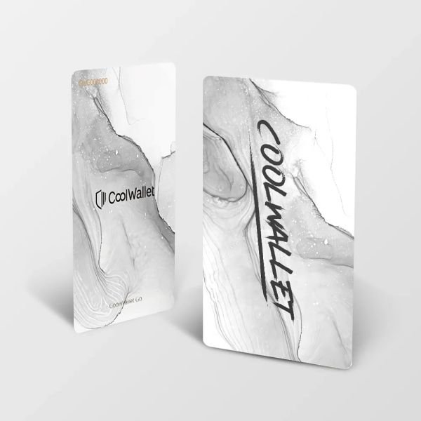 Криптокошелёк CoolWallet Go набор на 2 карты Marble Mist