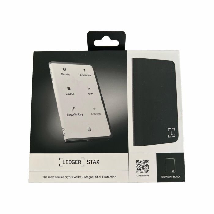 Криптокошелек Ledger Stax с чехлом Magnet Shell Black (LDGRSTX)