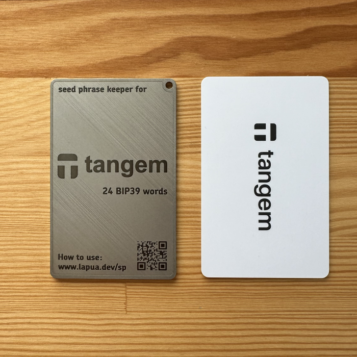 Мнемонический планшет Lapua Dev Seed phrase keeper for Tangem