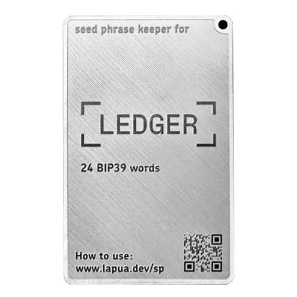Мнемонический планшет Lapua Dev Seed phrase keeper for Ledger