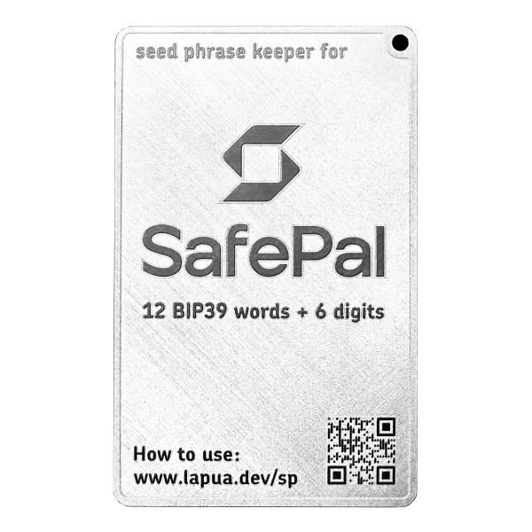 Мнемонический планшет Lapua Dev Seed phrase keeper for SafePal