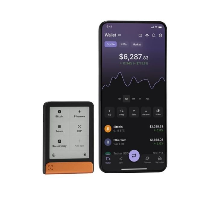 Криптокошелек Ledger Flex BTC Orange