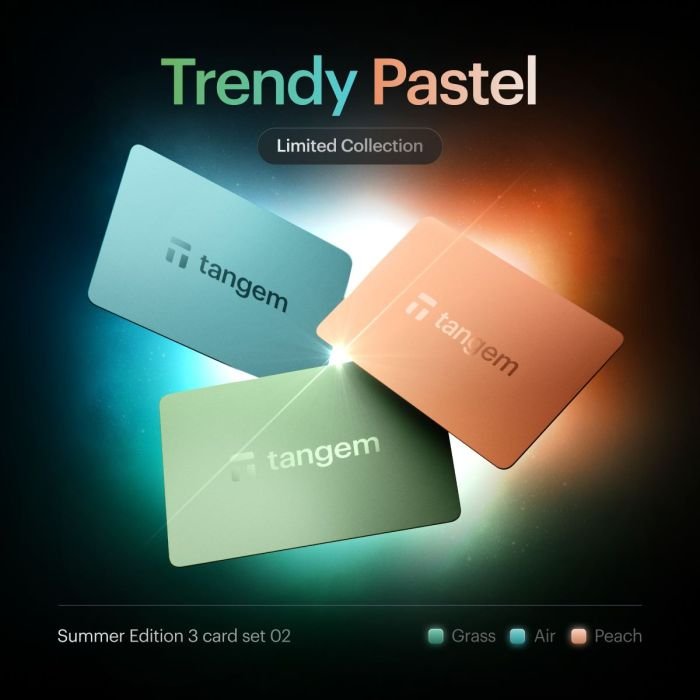 Криптокошелек Tangem Wallet 2.0 на 3 карты Trendy Pastel