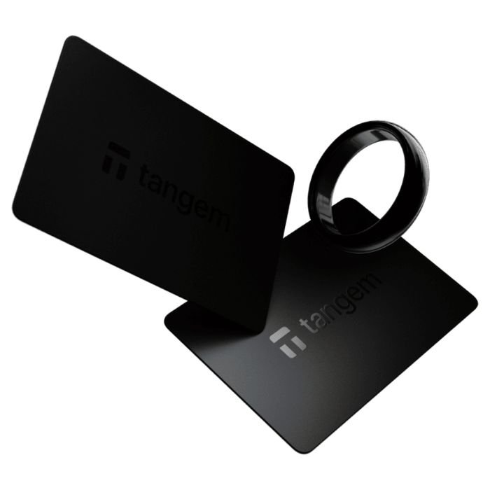 Криптокошелек Tangem Ring Wallet 2.0 набор из 2 карт и 1 кольца Черный